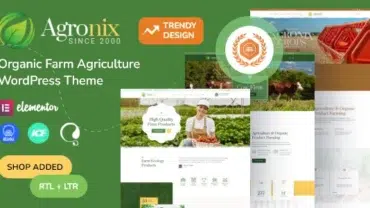 Agronix - Organic Farm Agriculture WordPress Theme