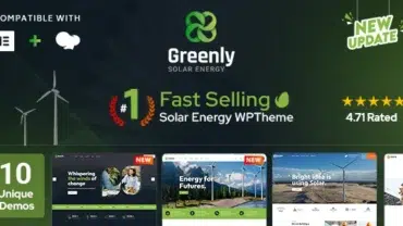 Greenly - Ecology & Solar Energy WordPress Theme