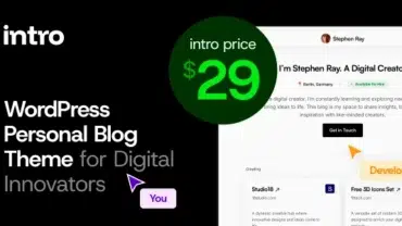 Intro - Personal Digital Blog WordPress Theme