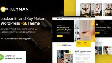 Keyman - Locksmith & Key Maker Services FSE WordPress Theme