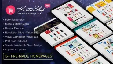 KuteShop - Fashion, Electronics & Marketplace Elementor WooCommerce Theme
