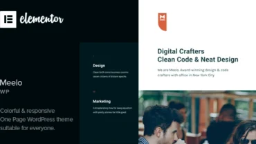 Meelo - Corporate One Page WordPress Theme