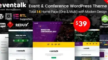 vnTalk - Event Conference WordPress Theme