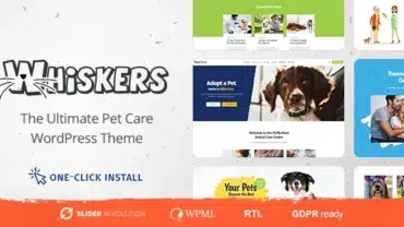 Whiskers - Pet and Vet WordPress Theme