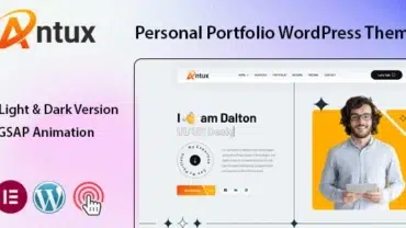 Antux - Personal Portfolio WordPress Theme
