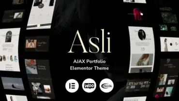 Asli - AJAX Portfolio Elementor WordPress Theme