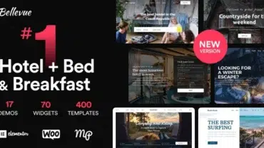 Bellevue - Hotel + Bed and Breakfast Booking Calendar Theme