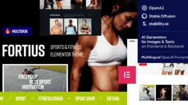 Fortius - Sports & Fitness Elementor WordPress Theme
