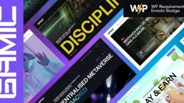 Gamic - Gaming Metaverse Game & Crypto WordPress Theme