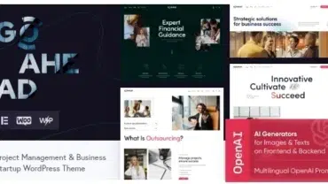 GoAhead - Business Startup WordPress Theme