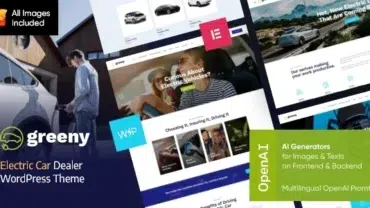 Greeny - Electric Car Dealership WordPress Theme