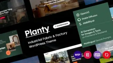 Planty - Fabric & Factory WordPress Theme