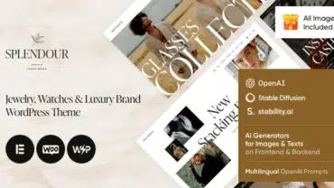 Splendour - Jewelry & Watches WordPress Theme