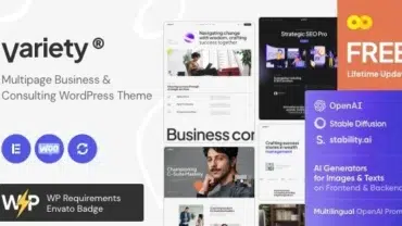 Variety - Multipage Business & Consulting WordPress Theme